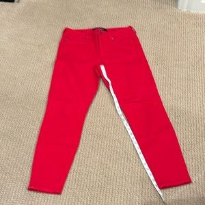 Liverpool “the hugger ankle” denim, bright red sz 4/27